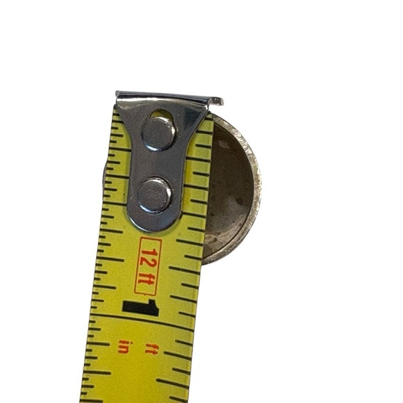 Hammered Wide Band Silver Ring 925 Gold Tone Vint - Picture 10 of 10